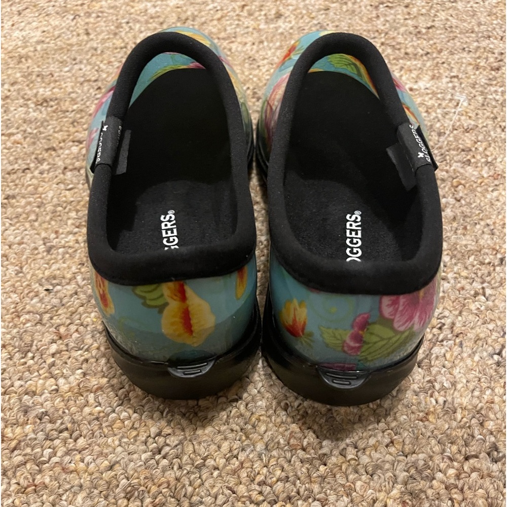 Sloggers Floral Women's Rain Boots - Blue and Multicolor ~ New! - Picture 5 of 11